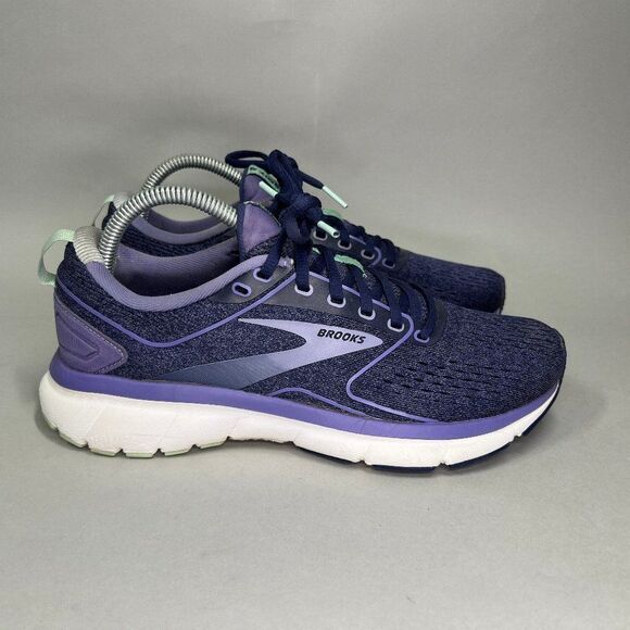 Brooks Shoes - Brooks Transmit 3 Running Shoes Women's 8.5 Purple Athletic Training Sneakers
